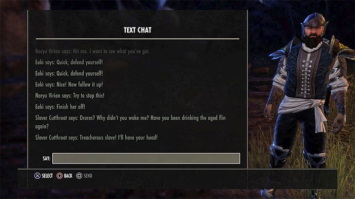 Yes, the console editions of The Elder Scrolls Online have a set of options to communicate with players - ESO: FAQ, tips and tricks - Basics - The Elder Scrolls Online Guide