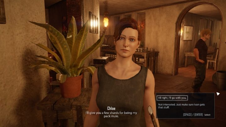 After completing the mentioned task, go back to Chloe and inform her about getting access to the upper district of Fort - Elex 2: An Unwelcome Morkon - walkthrough - Tavar - Elex 2 Guide
