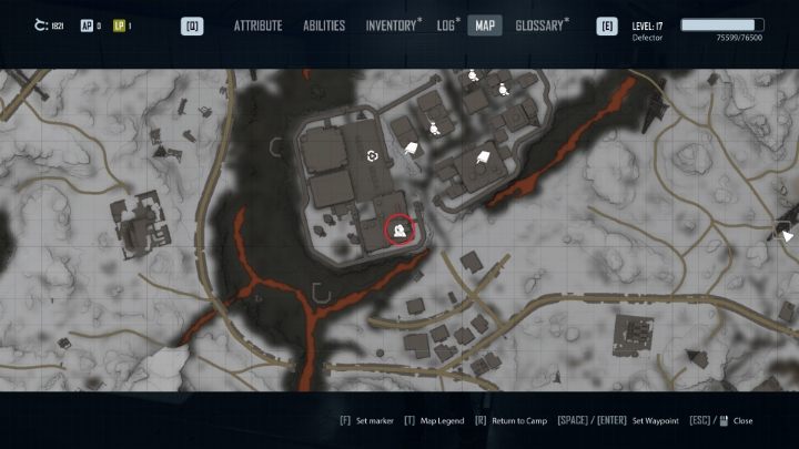 The quest begins by talking to Irissa in the Depot - the building has been marked in the picture above - Elex 2: Tracking with the Albs (Ignadon) - walkthrough - Ignadon (Missions in the Depository) - Elex 2 Guide