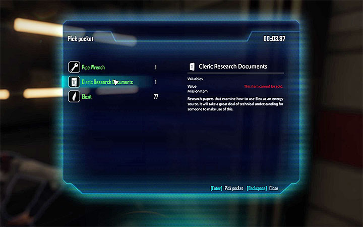 You’ll need to acquire four pieces of Cleric Research Documents - Elex: On Behalf of the Claws - Walkthrough - Abessa - Elex Game Guide