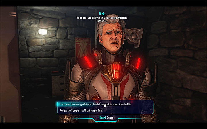 You can collect the report immediately or you can ask about details first - Elex: Minor quests in Ignadon - Walkthrough - Ignadon - Elex Game Guide