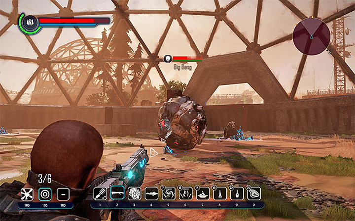 Dont approach the boss so you wont be set on fire - Elex: How to defeat The Big Bang boss? - FAQ - Elex Game Guide