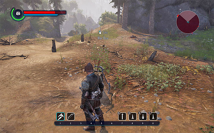 War Bow can be found near Small Camp west from Goliet - Elex: Where to find better weapons at the start? - FAQ - Elex Game Guide