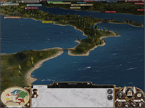 You can attack some water crossings too. - Game Mechanics - Campaign Map - Fleets - Campaign Map - Empire: Total War - Game Guide and Walkthrough