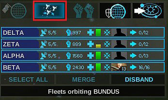 Icon of attack is marked - Before the battle - Combat - Endless Space - Game Guide and Walkthrough