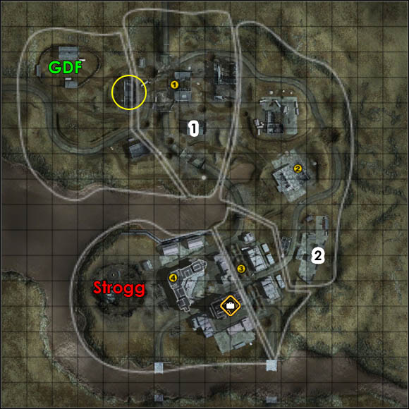 Attackers: GDF - Outskirts - Battlefields - Enemy Territory: Quake Wars - Game Guide and Walkthrough