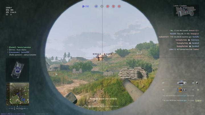 The green crosshair color indicates that your shot will have a high chance to penetrate the enemy tank's armor. - Enlisted: Tanks - tips, controls - Basics - Enlisted Guide