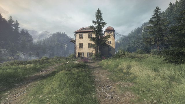 You are at the gate - go towards the yellow building and enter - Suicide | Walkthrough - Walkthrough - The Vanishing of Ethan Carter Game Guide & Walkthrough