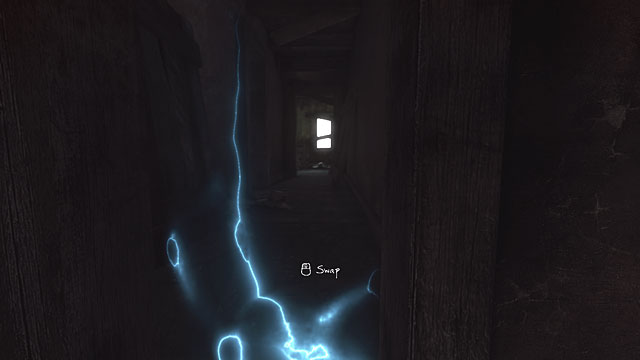 Walk inside -there is a small room on the left, where there needs to be the lamp and the picture hanging over the destroyed chest of drawers - House of portals | Walkthrough - Walkthrough - The Vanishing of Ethan Carter Game Guide & Walkthrough