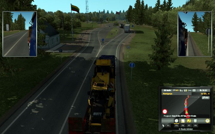Notice that there are borders between other countries as well - Border of countries in Euro Truck Simulator 2 Beyond the Baltic Sea - Whats new? - Euro Truck Simulator 2 Game Guide