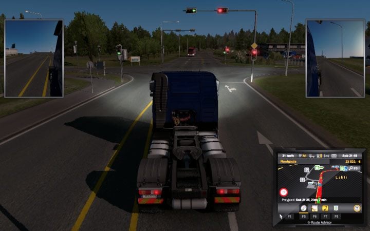 The city consists of a few roads with crossroads with signals - Finland in Euro Truck Simulator 2 Beyond the Baltic Sea - New cities - Euro Truck Simulator 2 Game Guide