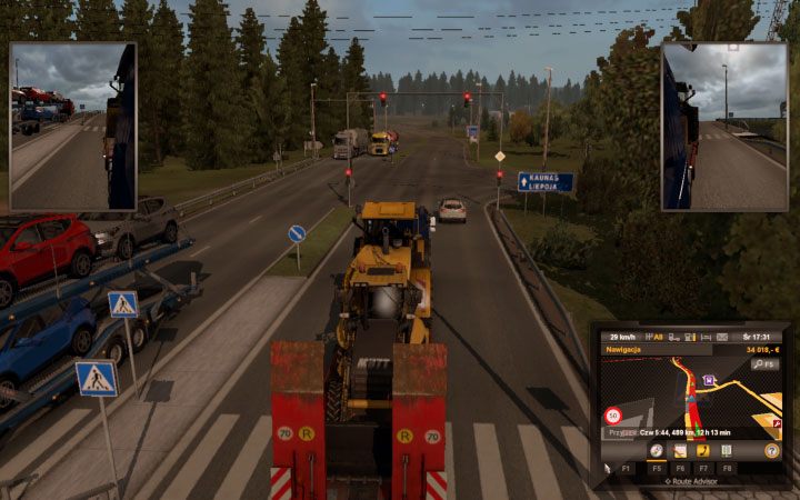 The city is very comfortable because there are many wide roads here - Lithuania in Euro Truck Simulator 2 Beyond the Baltic Sea - New cities - Euro Truck Simulator 2 Game Guide