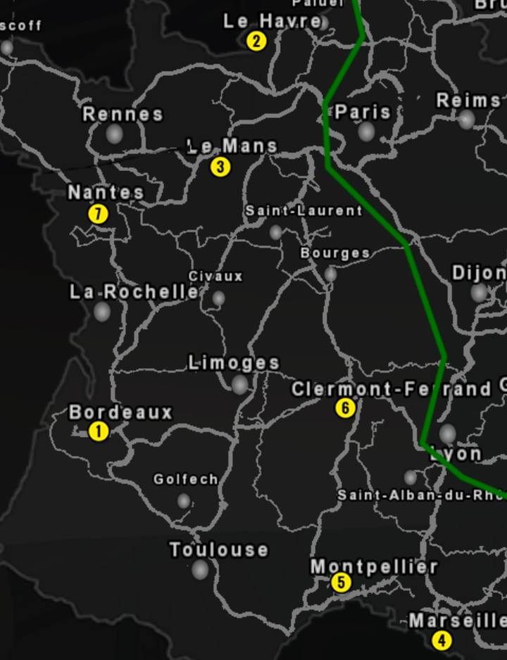 Deliver diesel, lpg and petrol to all truck stops in France - ETS2: DLC Achievements - list - Achievements Guide - Euro Truck Simulator 2 Game Guide