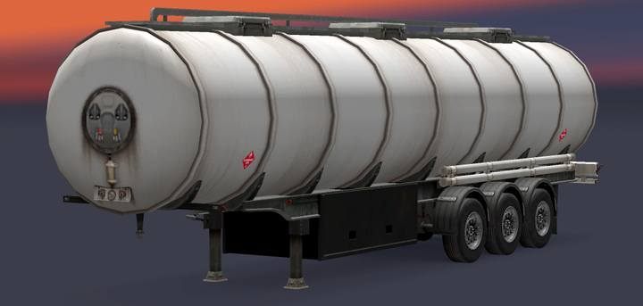 These trailers are for transporting petrol - it has combustible danger markings - ETS2: DLC Achievements - list - Achievements Guide - Euro Truck Simulator 2 Game Guide