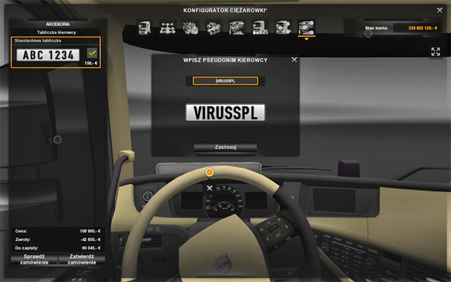 Some of items available in this category are the same as those in the cabin category - ETS2: Upgrades and customization - Repair and modifications - Euro Truck Simulator 2 Game Guide