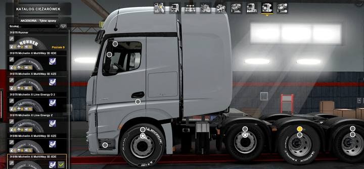 Remember to use tires with the same diameter on all axles - ETS2: Upgrades and customization - Repair and modifications - Euro Truck Simulator 2 Game Guide