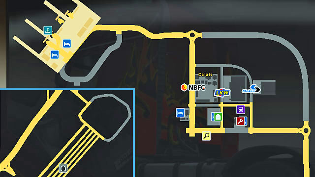 The city is located in northern France, near the English Channel - France | Cities - Cities - Euro Truck Simulator 2 Game Guide