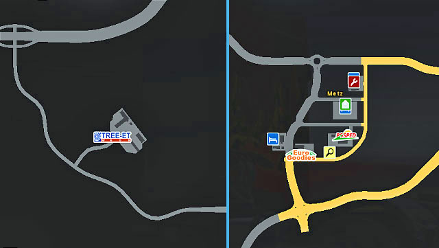 It is located in eastern France near a vital north-south route - France | Cities - Cities - Euro Truck Simulator 2 Game Guide