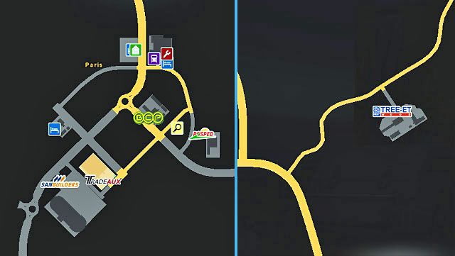The French capital has an excellent connection with other cities - France | Cities - Cities - Euro Truck Simulator 2 Game Guide
