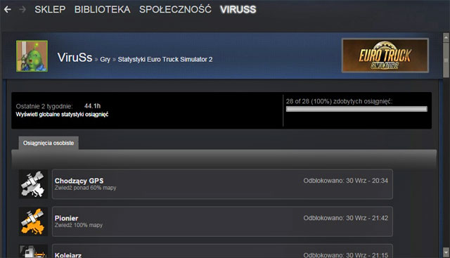 Since version 1 - ETS2: Steam achievements - list - Achievements Guide - Euro Truck Simulator 2 Game Guide