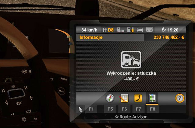 When you travel a lot pay attention to rules as tickets may cost you a lot - ETS2: Tickets | Roads - Roads - Euro Truck Simulator 2 Game Guide