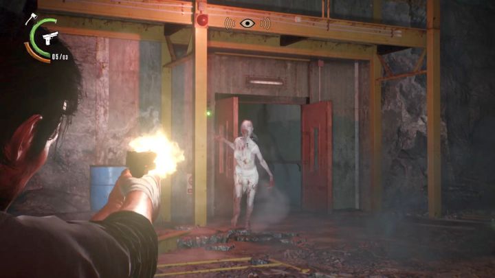 The most dangerous enemy in this location. - Chapter 4 - Behind the Curtain | Walkthrough - Walkthrough - The Evil Within 2 Game Guide