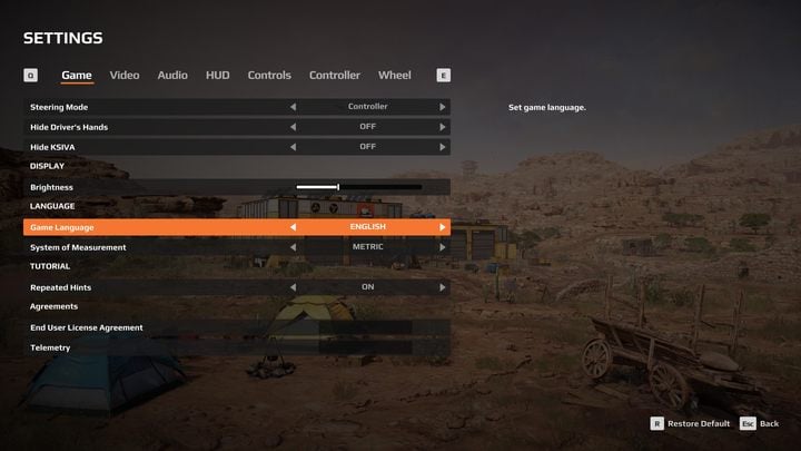 Changing the game language is very simple - Expeditions MudRunner: Language versions - Appendix - Expeditions MudRunner Guide