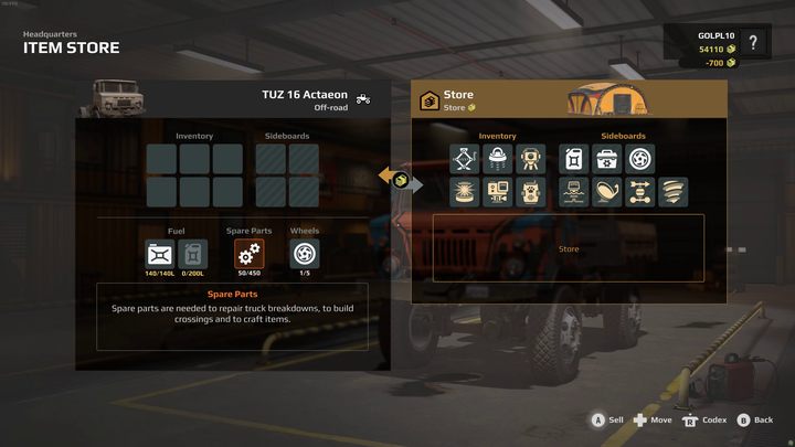 Since the bridge's construction requires as many as 150 units of spare parts, you will need to take a large vehicle that can accommodate that many resources - Expeditions MudRunner: How to build a bridge? - FAQ - Expeditions MudRunner Guide