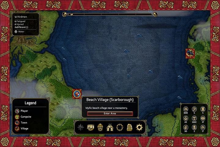 Navigating the world map and camping - Expeditions: Viking Game Guide 