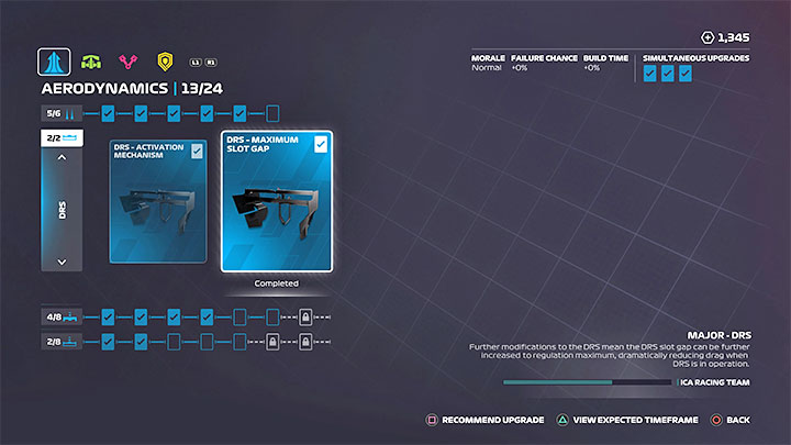 The projects in this category reduce aerodynamic drag and improve the car's downforce - F1 22: Career Research Projects - which are the best? - FAQ - F1 22 Guide