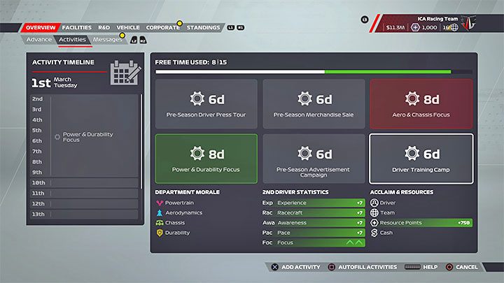 The calendar with upcoming events can be found on the main screen of the career mode - F1 22: Career - tips and team management - Basics - F1 22 Guide