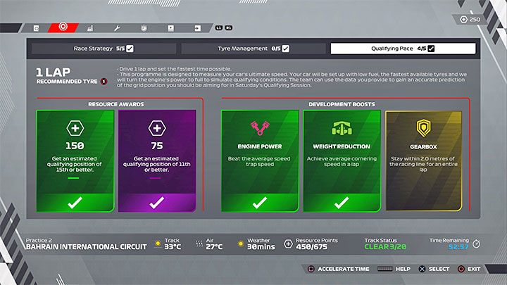 An important information is that in a career, training is used not only to get to know the track and test the car, but also to implement training programs - F1 22: Career - tips and team management - Basics - F1 22 Guide