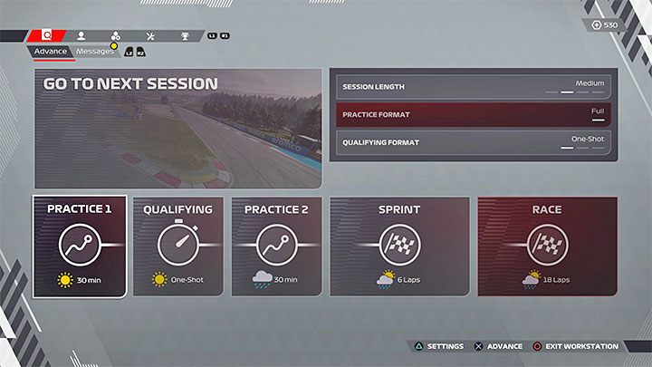 The default F1 race weekend structure is - F1 22: Career - tips and team management - Basics - F1 22 Guide