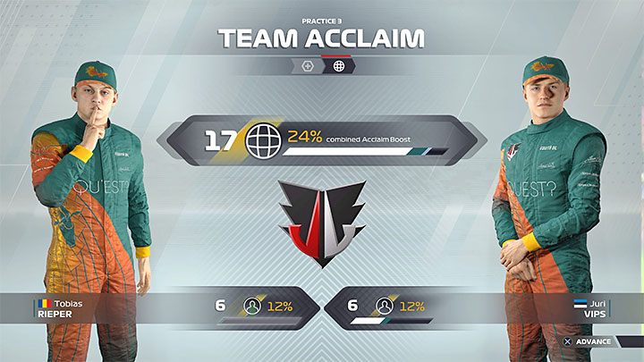 In F1 22, you can accumulate XP - Acclaim - F1 22: Career - tips and team management - Basics - F1 22 Guide