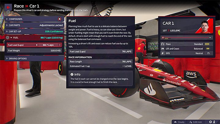 First, an important reminder - in the current Formula 1, cars cannot be refueled during the race - F1 Manager 2022: Fuel consumption - how to reduce, fuel commands - FAQ - F1 Manager 2022 Guide