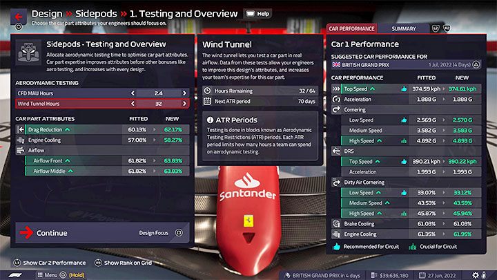 From the car menu, you have to select the type of part you are interested in and choose New Project - F1 Manager 2022: Cars and their development - designing parts - Basics - F1 Manager 2022 Guide