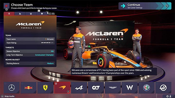 Unfortunately, in F1 Manager 2022 you can only lead one of the real-life Formula 1 teams that take part in the 2022 season - F1 Manager 2022: Player-created Team (eleventh one) - can you create one? - FAQ - F1 Manager 2022 Guide