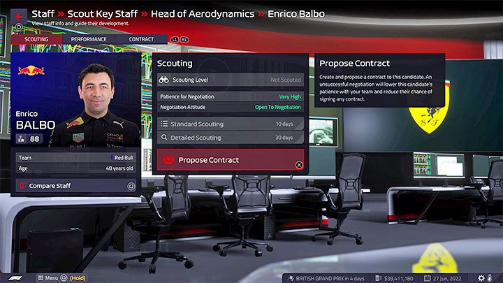 Similarly to drivers, key personnel has signed contracts and the first of them may expire after the first season of the career - F1 Manager 2022: Facilities and Staff - Basics - F1 Manager 2022 Guide