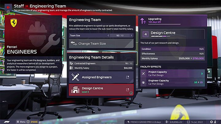 The rest of the team' - F1 Manager 2022: Facilities and Staff - Basics - F1 Manager 2022 Guide