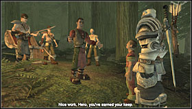 When you return to Knothole, decide whether you want to escort the boy to his dad (good solution, home in the southern part of the town) or to his evil brother (evil solution, near the Demon Door) - The Ransom Victim | Silver Quests - Silver Quests - Fable: The Lost Chapters Game Guide