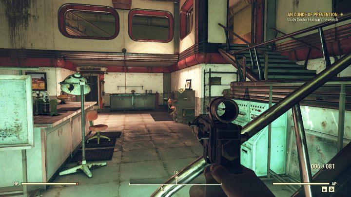 Go to the lab by following the marker - An Ounce of Prevention - Fallout 76 Walkthrough - Main missions - Fallout 76 Guide