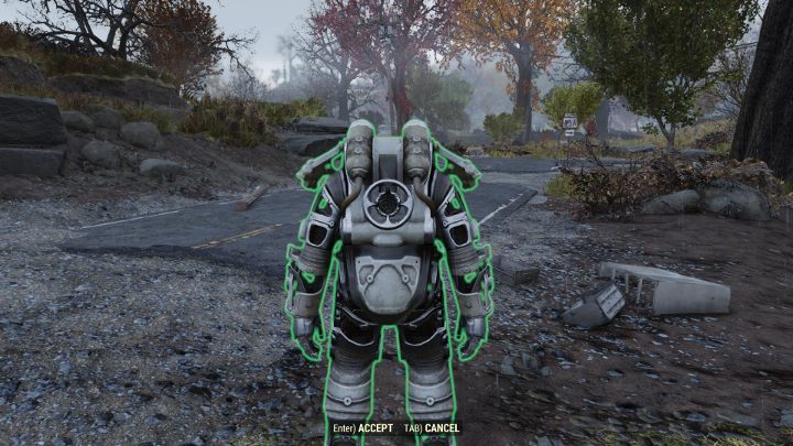 In order to use the Power Armor, you must first set it up in the game world. - How to get Power Armor in Fallout 76? - FAQ - Fallout 76 Guide