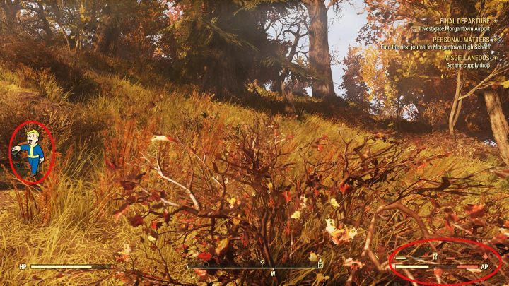 If the hunger or thirst indicator drops to dangerous values, the indicator turns red and an icon symbolizing thirst or hunger appears on the screen. - Do I have to eat and drink in Fallout 76? - FAQ - Fallout 76 Guide