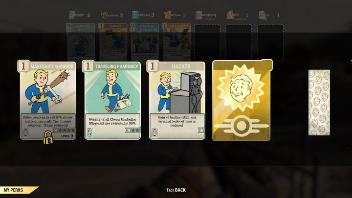 Every few levels of experience you will receive a package with four random perk cards. - How perks work and how to get them in Fallout 76? - FAQ - Fallout 76 Guide