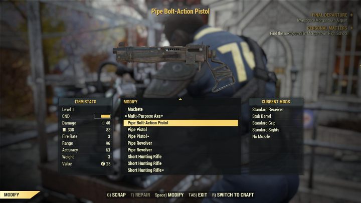 After creating a new subject, you will receive some experience points. - How to gather experience (XP) in Fallout 76? - FAQ - Fallout 76 Guide