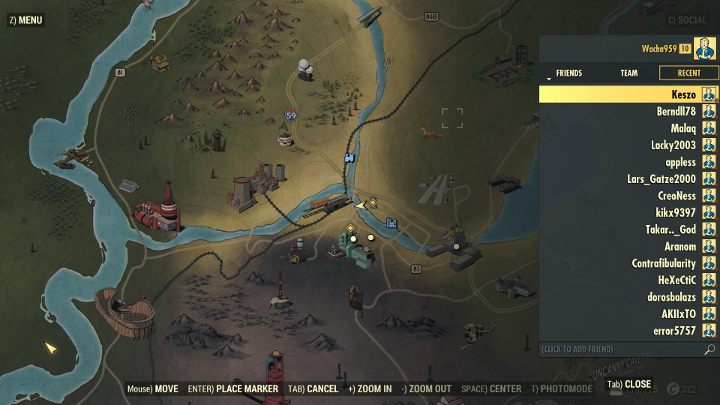 On the map, you will find all the players playing at the moment. - How does the multiplayer work in Fallout 76? - Multiplayer - Fallout 76 Guide