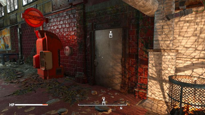 On the right you will find a door leading out of Thameshaven (picture above) - Fallout London: How to exit Thameshaven Market? - Fallout: London: Quests - Fallout London Guide