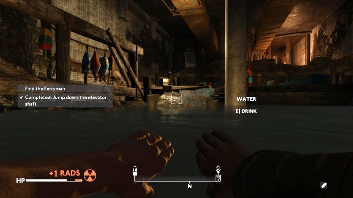 Ultimately, you have to jump into irradiated water and this is where Rad-X will be most useful - Fallout London: How to save the Ferryman in the Charybdis quest? - Fallout: London: Quests - Fallout London Guide