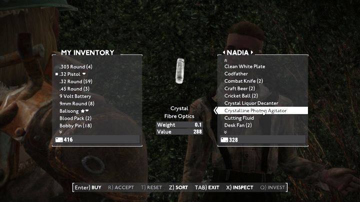 Talk to Nadia again, whom you met earlier in the quest - Fallout London: Where to find Crystalline Photon Agitator (Swan & Mitre quest)? - Fallout: London: Quests - Fallout London Guide