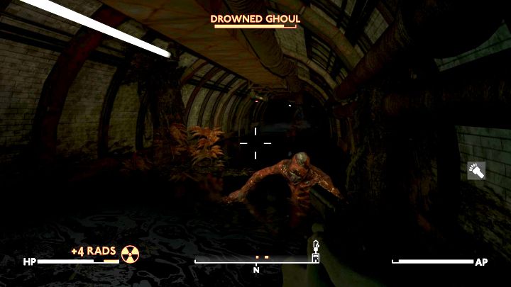 Turn on your flashlight and go down the spiral staircase - Fallout London: How to get to Millwall (Meeting in Millwall quest)? - Fallout: London: Quests - Fallout London Guide